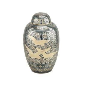 Ocean <b>Water</b> Blue Brass Cremation Adult <b>Urns</b> Cremation Adult Ashes <b>Urn</b> Suppliers of Modern Design Metal Ashes <b>Urn</b> - Product Image 2