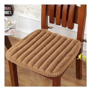 Hot Selling Super Soft Durable Machine Friendly <b>Indoor</b> Dining 100% Organic Cotton Seat Buttock GOTS Certified Brown <b>Chair</b> Pads - Product Image 1