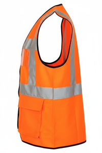 Chaleco de Seguridad de Construcción de Nuevo Estilo al por Mayor de Fábrica, Logotipo Personalizado, Cinta Reflectante, Chaleco de Seguridad de Alta Visibilidad para Invierno - Product Image 4