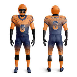 ชุดเครื่องแบบเต็มตัวสำหรับทีมพิมพ์ซับลิเมชันชุดเครื่องแบบฟุตบอลอเมริกันบริการผลิตตามสั่ง - Product Image 4