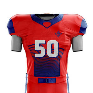 Tenue d'équipe personnalisée avec logo, uniforme de football américain, manches courtes, respirant, vêtements d'entraînement pour hommes - Product Image 3