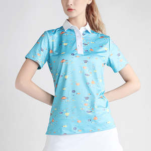 Wholesale <b>Women's</b> Polo T-Shirts High Quality Jersey Casual Slim Styling <b>White</b> Golf Polo Shirt Custom New Arrival Cheap Price - Product Image 1