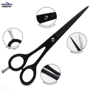 Ciseaux de coiffure professionnels en acier inoxydable pour barbier, avec lames ultra-affûtées, écologiques - Product Image 1