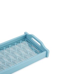 Bandeja de madera de Acacia elegante más vendida, bandeja de servicio ecológica hecha a mano para regalo decorativo de inauguración de la casa moderna - Product Image 2