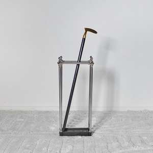 Porte-parapluie artisanal, support multifonctionnel, présentoir au sol, support en métal pour canne, prix bas - Product Image 1