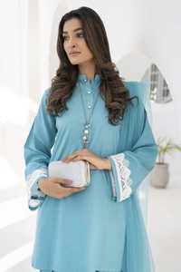 OEM 2025 de lino de alta calidad de manga larga para mujer Casual Kurti transpirable secado rápido ajuste suelto nuevo estilo de vacaciones florales - Product Image 5