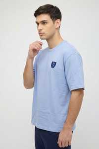เสื้อยืดผู้ชายทรงโอเวอร์ไซส์ ผ้าคอตตอนหนานุ่ม สไตล์วินเทจ ล้างสีแบบแอซิดวอช  ถักทอพิเศษ พร้อมปักโลโก้ตามสั่ง - Product Image 3