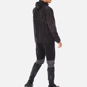 Veste coupe-vent pour homme de qualité supérieure avec technologie de séchage rapide et poignets élastiques, veste coupe-vent à fermeture éclair et pantalon de survêtement - Product Image 4