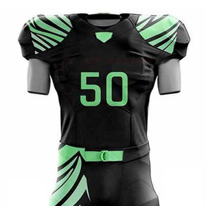 Diseña Tu Propio Logotipo, Uniforme de Fútbol Americano Sublimado, Servicio OEM, 100% Poliéster, Ligero, Transpirable, Mangas Cortas - Product Image 4