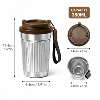 Mug à café isotherme en acier inoxydable 316, double paroi, gobelet isotherme de voyage en acier inoxydable, tasse à café