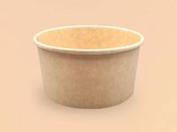 Conteneur de bols en papier kraft Bol en papier jetable 500ml 750ml 1000ml avec couvercle Boîte d'emballage alimentaire écologique Bols à salade et à gâteau