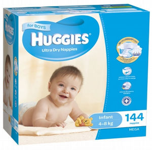 Huggies couches pour bébé, toutes les tailles disponibles couches pour bébé Little Snugglers, taille nouveau-né (jusqu'à 10 lb), 84 fils - Product Image 5
