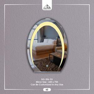 Contemporary Bathroom <b>Vanity</b> Frameless Led <b>Mirror</b> with Led with clear reflection for Modern Interior spaces from India - Product Image 1