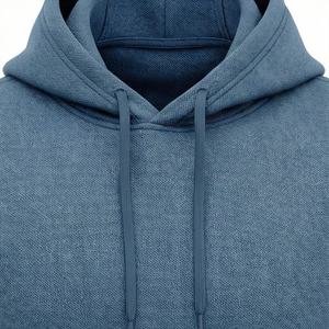 Hoodie surdimensionné élégant pour homme, design vintage délavé avec poche avant, confortable, personnalisable pour l'hiver. - Product Image 4