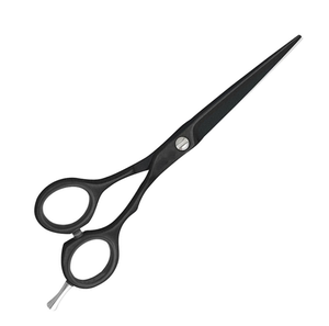 กรรไกรตัดผมแบบกรรไกรเคลือบสีดำสำหรับร้านเสริมสวย - Product Image 2