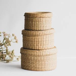 Seagrass box for desk organizer accessories good price natural weave <b>sea</b> <b>grass</b> boxes organizers - Product Image 5