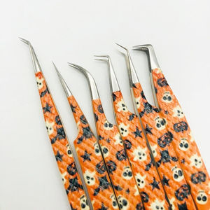 ชุดแหนบต่อขนตาสแตนเลสแบบมืออาชีพเคลือบด้วยกระดาษปลายเรียบ - Product Image 3