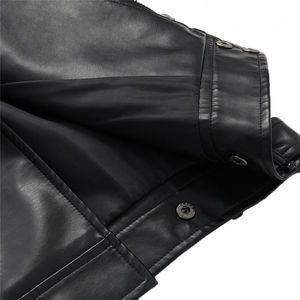 Venta caliente Real Leather Sheepskin Zipper Chaquetas de cuero genuino Mujeres con estilo Real Lamb Sheep Producto de alta calidad en Nuraks - Product Image 5