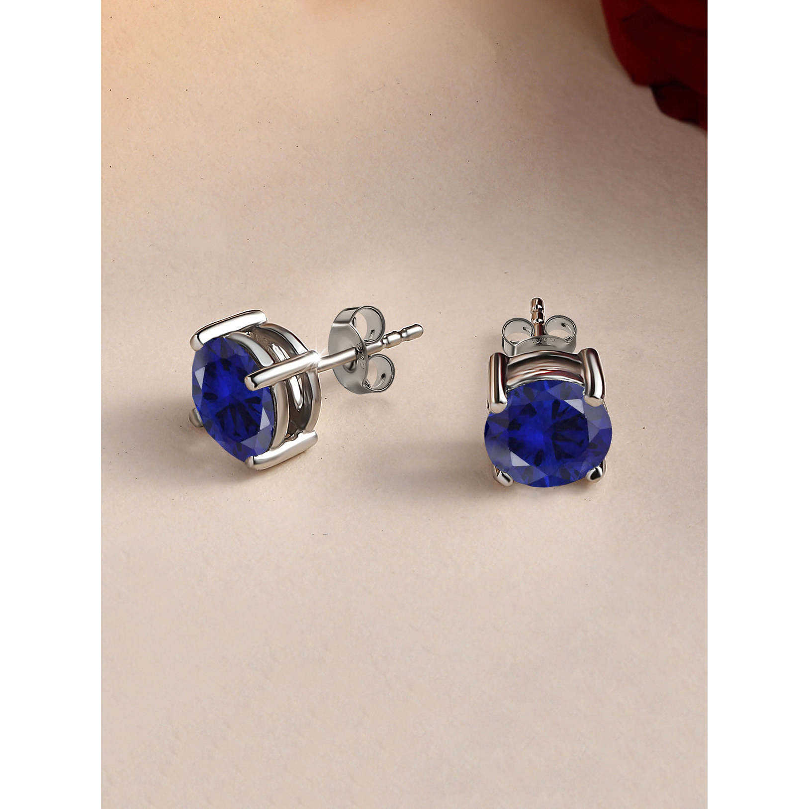 stud earrings sapphire