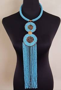 Collier bohème en perles brodées pour femmes, collier chic en perles, léger et parfait pour un usage quotidien, les mariages - Product Image 4