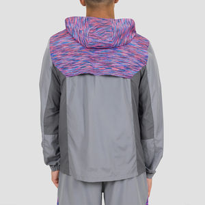 ชุดวอร์มของผู้ชายเสื้อแจ็คเก็ตกางเกงขาสั้นโพลีเอสเตอร์น้ำหนักเบาโลโก้ออกแบบได้ตามต้องการ - Product Image 5