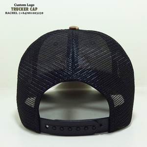 Chapeaux Camouflage avec Logo Brodé 3D, 6 Panneaux, Casquettes Gorras, Respirantes, Maille Noire, Fermeture Réglable, Bord Incurvé - Product Image 6