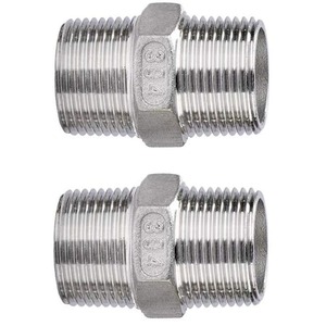 Pezón de tubo SCH 40 de acero inoxidable dúplex PN16 de alta presión, superficie pulida, accesorios de tubería de alta calidad - Product Image 2