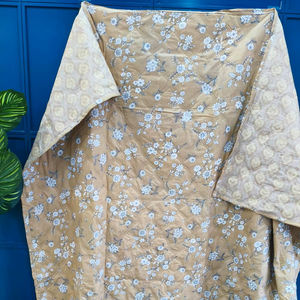 Dohar réversible 100 % coton biologique fait main, imprimé, double face, respirant, écologique, toutes saisons, lavable - Product Image 1