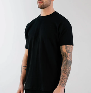 Camiseta personalizada de 100% algodón de lujo, camiseta unisex sólida con estilo callejero/informal, camiseta de moda con logotipo impreso en blanco para hombre - Product Image 5