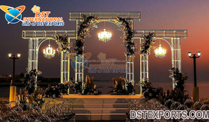 Stylish <b>Wedding</b> Entryway Decor Laser Cut Panels Metal Leaf Panels for Walkway Decor Exclusive <b>Wedding</b> Decoration Metal <b>Props</b> USA - Product Image 6