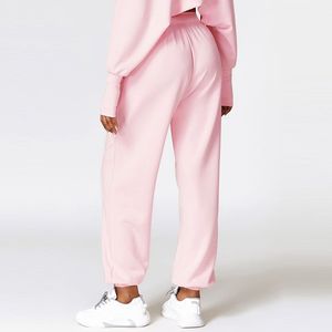 Women's High Waist Baggy Flared Sweatpants High Quality Embroidery Print <b>Decoration</b> <b>Winter</b> Casual Streetwear Solid Pattern - Product Image 5