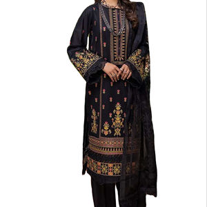 Collection Exclusive de robes de pelouse indiennes et brésiliennes avec impression 3D et col brodé, taille personnalisée, prêtes à porter - Product Image 1