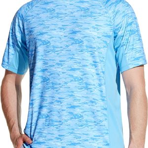 T-shirt de sport pour homme, manches longues, extensible, pour sports nautiques, surf, natation, respirant, protection, vêtements de plage - Product Image 1