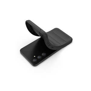 Coque en silicone premium ASMA pour Samsung Galaxy A35, coque arrière flexible en TPU avec motif ethnique, noir - Product Image 3