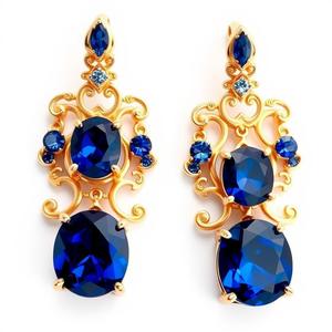 ต่างหูแบบหยดน้ำสำหรับผู้หญิงและผู้หญิงทำจากเงินสเตอริง925ทรงรีชุบทอง - Product Image 3