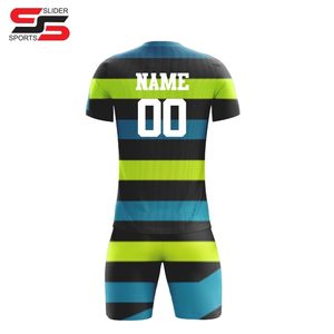 2025 dernier ensemble de maillots de football de haute qualité 100% Polyester Club équipe porter uniforme prix inférieur uniforme de football - Product Image 4