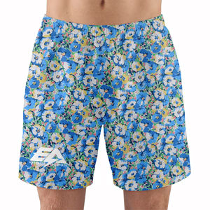 กางเกงว่ายน้ำขาสั้นพอดีตัวสำหรับผู้ชายกางเกงขาสั้นชายหาดธรรมดาผ้าโพลีเอสเตอร์เย็บสองด้านพิมพ์ซับลิเมชันสำหรับ6XL - Product Image 1