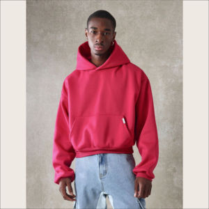 Vente en gros OEM Pull à capuche pour hommes Sweat à capuche en coton polaire vierge à manches longues Streetwear simple design personnalisé Pull à capuche pour hommes - Product Image 2