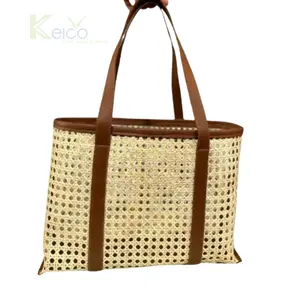 Bolsa de bambu por atacado com alça de design moderno, fácil de transportar, de alta qualidade e melhor preço, feita no Vietnã