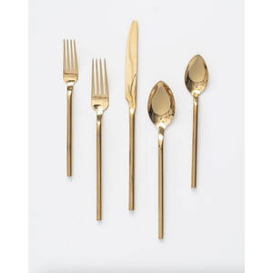 Ensemble de couverts en laiton avec poignée antique mate polonaise et noire Ensemble de couverts faits à la main pour restaurant et hôtel à moindre coût - Product Image 2