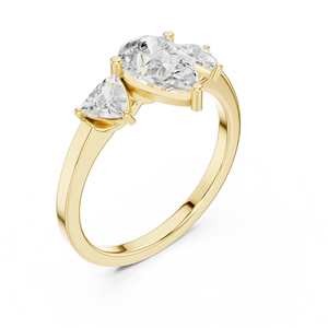 Bague délicate en or massif 10 carats pour femme - Product Image 6