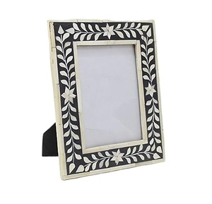 Cadre photo en incrustation d'os antique fait à la main cadre photo de luxe moderne pour décoration de table cadre photo sculpté à la main écologique - Product Image 2