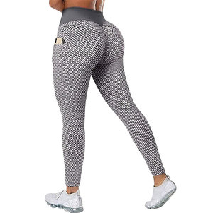 เลกกิ้งเล่นฟิตเนสสำหรับผู้หญิงเลกกิ้งเล่นโยคะฟิตเนสยืดหยุ่นระบายอากาศได้ดีมีโลโก้ตามสั่งดีไซน์ใหม่ - Product Image 3