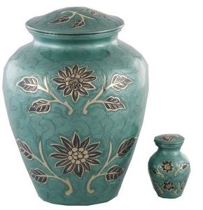 Urne en métal de style américain faite à la main de qualité supérieure pour la crémation, nouveau vase de fournitures funéraires inférieures pour le stockage des cendres humaines. - Product Image 4