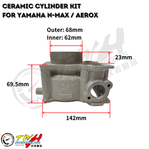 Wltwh — pièces de course de moto, cylindre en céramique, Assy pour YAMAHA, N-MAX155 - Product Image 2