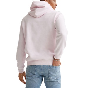 Sudadera con Capucha Rosa Bebé para Hombre, de Alta Calidad, Color Sólido, para Otoño e Invierno, con Logotipo Personalizado, Sudadera Deportiva para Hombre - Product Image 2