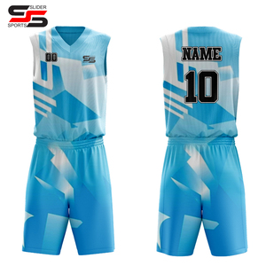 Maillot de basket-ball en polyester 100% de haute qualité en gros, imprimé par transfert thermique personnalisé, respirant, antibactérien, réversible - Product Image 4