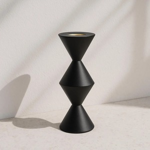 Bougeoir en bois à six colonnes, idéal pour la décoration intérieure, centre de table et éclairage festif, fabriqué à la main en Inde - Product Image 1