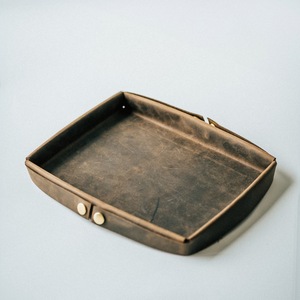 ถาดใส่แว่นตาทำจากหนังอุปกรณ์เสริมโต๊ะแฮนด์เมดถาดใส่ของขวัญสำนักงาน LTY-0047แฮนด์เมด - Product Image 2