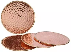 Sous-verres décoratifs en métal Sous-verres fantaisie design uniques et de luxe avec liège rembourré par décor impex - Product Image 5